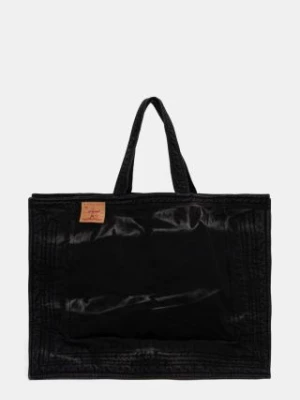 Y/Project torba jeansowa MAXI WIRE CABAS BAG kolor czarny 620BA005