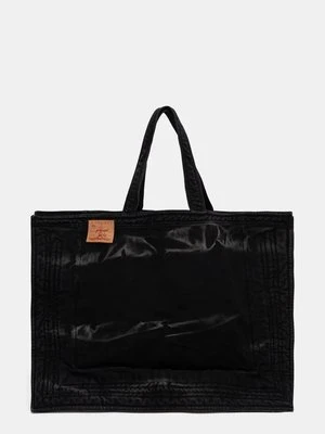 Y/Project torba jeansowa MAXI WIRE CABAS BAG kolor czarny 620BA005