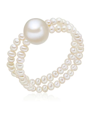Yamato Pearls Pierścionek perłowy w kolorze białym rozmiar: onesize