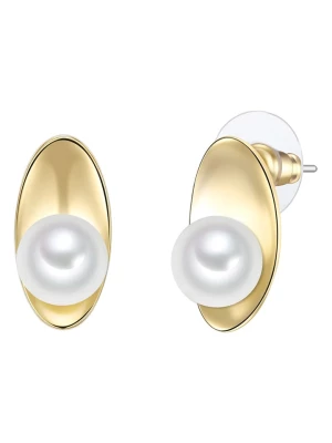 Yamato Pearls Pozłacane kolczyki-wkrętki z perłami rozmiar: onesize