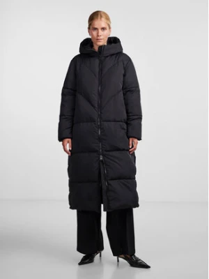 YAS Płaszcz zimowy 26030707 Czarny Regular Fit