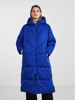 YAS Płaszcz zimowy 26030707 Niebieski Regular Fit