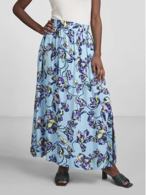 YAS Spódnica maxi 26026340 Niebieski Regular Fit