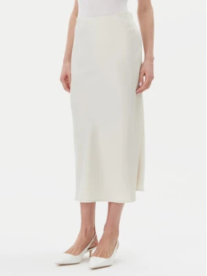 YAS Spódnica trapezowa Pella 26030737 Beżowy Regular Fit