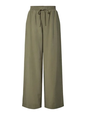YAS Spodnie w kolorze khaki rozmiar: 36