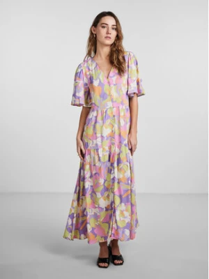 YAS Sukienka codzienna 26029365 Fioletowy Regular Fit