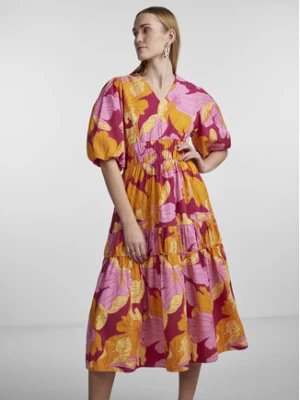 YAS Sukienka codzienna 26029918 Fioletowy Regular Fit
