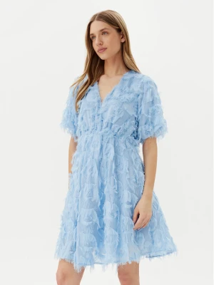 YAS Sukienka koktajlowa Pazylla 26037234 Błękitny Loose Fit Niebieski jasny