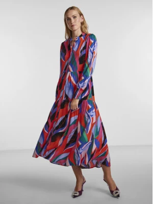YAS Sukienka koszulowa Alira 26027838 Kolorowy Relaxed Fit