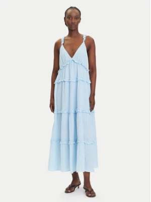 YAS Sukienka letnia Anina 26038014 Błękitny Regular Fit