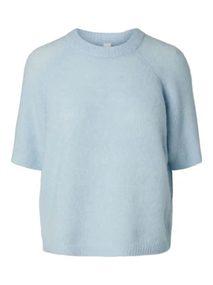 YAS Sweter w kolorze błękitnym rozmiar: L