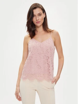 YAS Top Perla 26032812 Różowy Regular Fit