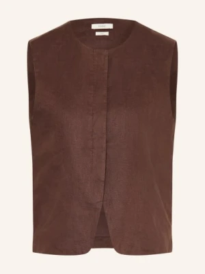Yerse Kamizelka Lniana Rita braun