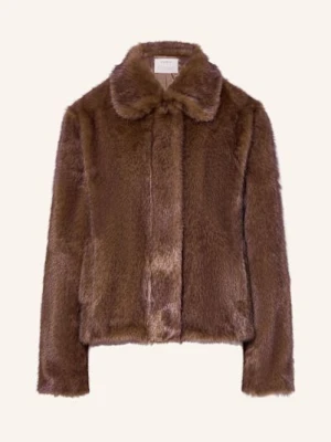 Yerse Kurtka Ze Sztucznego Futra Carmy braun