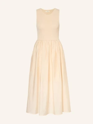 Yerse Sukienka Watts Z Mieszanki Materiałów weiss