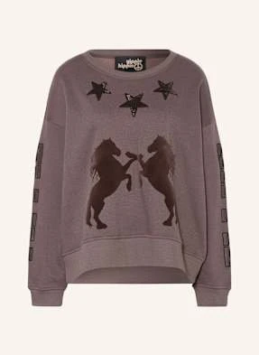 Yippie Hippie Bluza Nierozpinana Z Cekinami grau