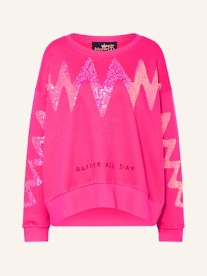 Yippie Hippie Bluza Nierozpinana Z Cekinami pink
