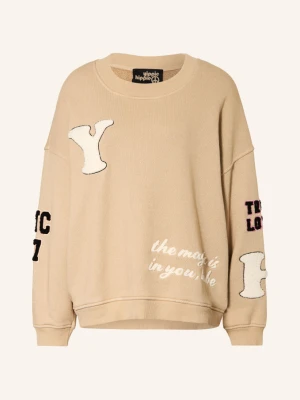 Yippie Hippie Bluza Oversize braun brązowy