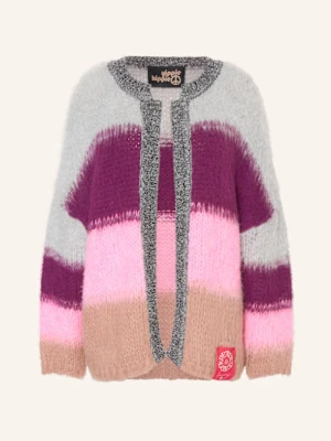 Yippie Hippie Dzianinowe Wdzianko Z Błyszczącą Przędzą grau