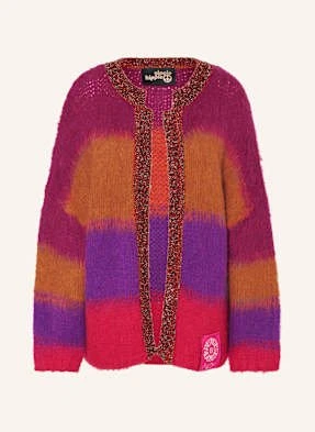 Yippie Hippie Dzianinowe Wdzianko Z Błyszczącą Przędzą lila