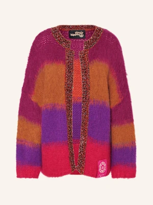 Yippie Hippie Dzianinowe Wdzianko Z Błyszczącą Przędzą lila