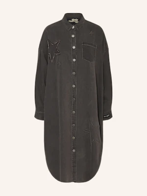 Yippie Hippie Sukienka Koszulowa Z Ćwiekami grau