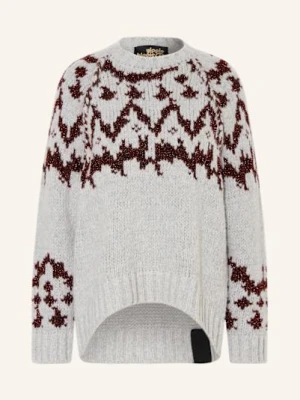 Yippie Hippie Sweter Z Błyszczącą Przędzą grau