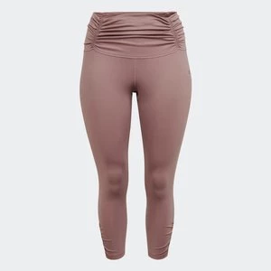 Yoga Studio Gathered 7/8 Leggings (Plus Size) Adidas