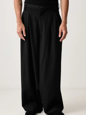 Yohji Yamamoto 12 TUCKS spodnie garniturowe wełniane męskie