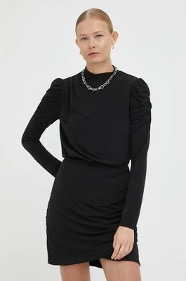 Young Poets Society sukienka Katalina kolor czarny mini dopasowana
