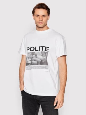 Young Poets Society T-Shirt Polite Daylen 107078 Biały Regular Fit