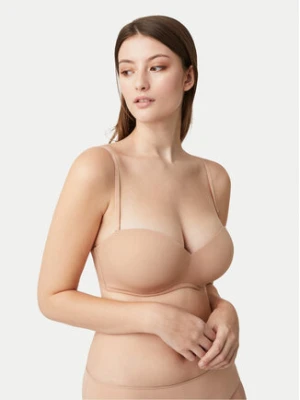 Ysabel Mora Biustonosz bardotka 10017 Beżowy