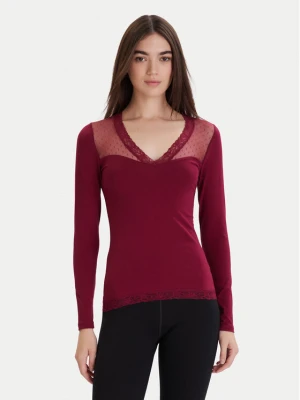 Ysabel Mora Bluzka piżamowa 19479 Różowy Slim Fit