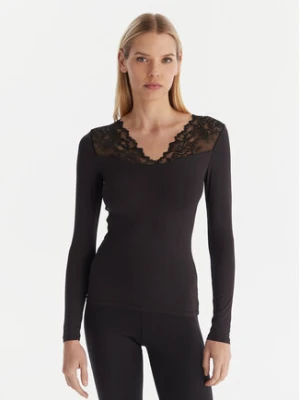 Ysabel Mora Koszulka piżamowa 19487 Czarny Slim Fit