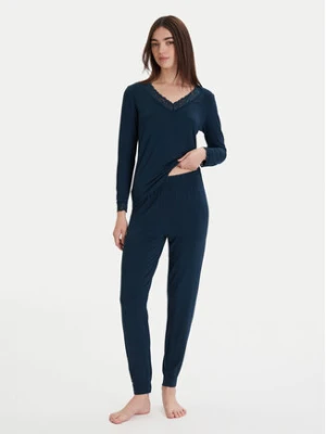 Ysabel Mora Piżama 10766 Granatowy Regular Fit