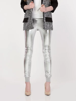 Yuliya Babich Spodnie w kolorze srebrnym rozmiar: XL