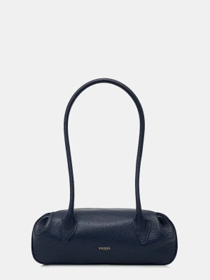 Yuzefi torebka bagietka damska skórzana OYSTER SHOULDER MINI granatowy