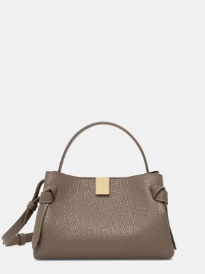 Yuzefi torebka crossbody damska skórzana GYOZA MINI brązowy