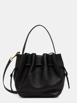 Yuzefi torebka crossbody damska skórzana MINI SCALLOP czarny