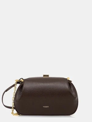 Yuzefi torebka skórzana OYSTER kolor brązowy YUZCO-HB-MOYC-L038