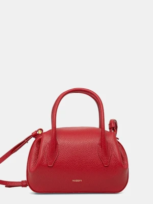 Yuzefi torebka skórzana OYSTER MINI DUFFLE kolor czerwony YUZPF25-HB-MOYD-L060
