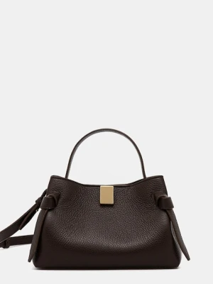 Yuzefi torebka zamszowa GYOZA kolor brązowy YUZCO-HB-MGZ-L038