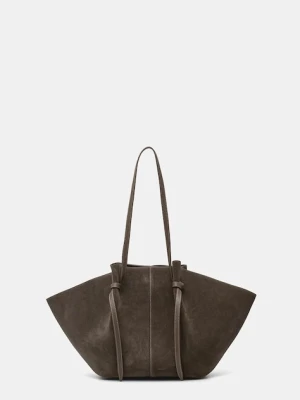 Yuzefi torebka zamszowa LARGE MOCHI kolor brązowy YUZRS25-HB-LM-S018