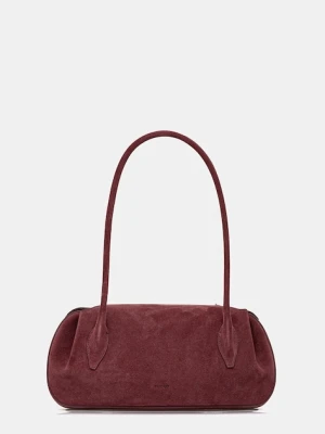 Yuzefi torebka zamszowa OYSTER kolor bordowy YUZCO-HB-OYSB-S024