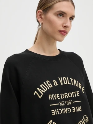 ZADIG&VOLTAIRE bluza bawełniana damska kolor czarny JWSL00001