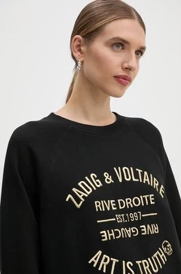 ZADIG&VOLTAIRE bluza bawełniana damska kolor czarny JWSL00001