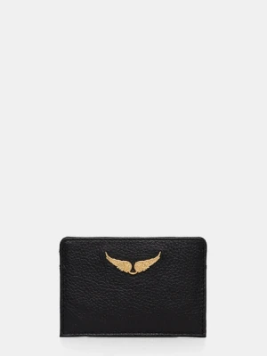 ZADIG&VOLTAIRE etui na karty skórzane kolor czarny LWSG00001