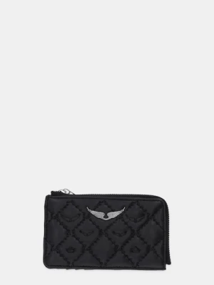 ZADIG&VOLTAIRE etui na karty skórzane kolor czarny LWSG03680