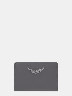 ZADIG&VOLTAIRE etui na karty skórzane kolor szary LWSG00001