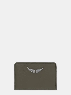 ZADIG&VOLTAIRE etui na karty skórzane kolor zielony LWSG00001